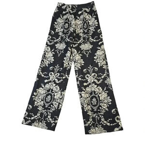 Zang Toi Relaxed Fit Pants Women 10 (27x31 actual) Victorian Artsy Textured Boho